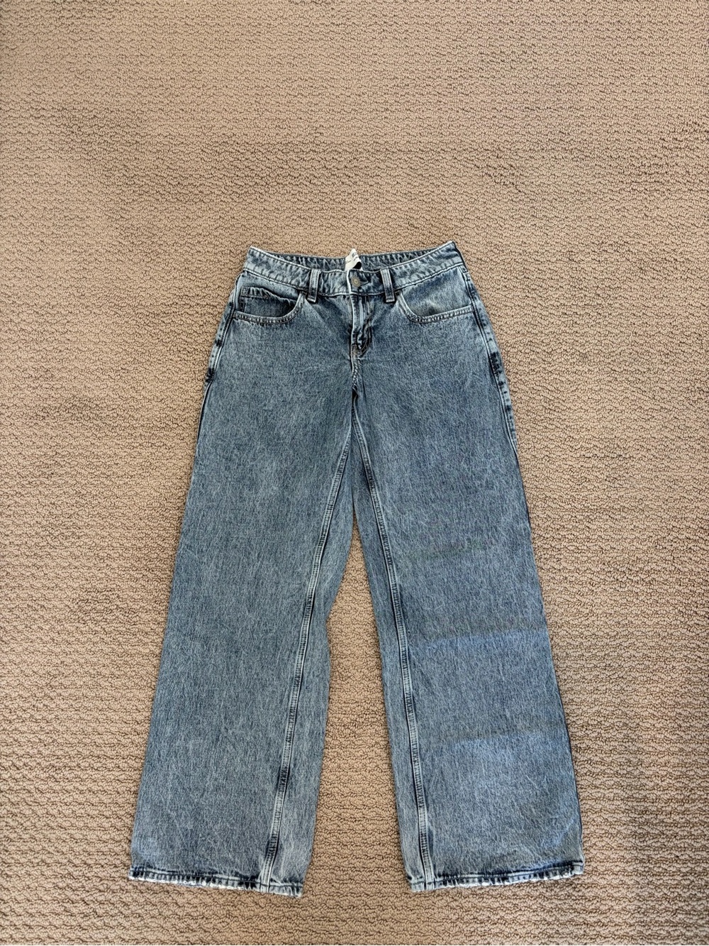 Women’s low rise baggy straight leg hollister jeans